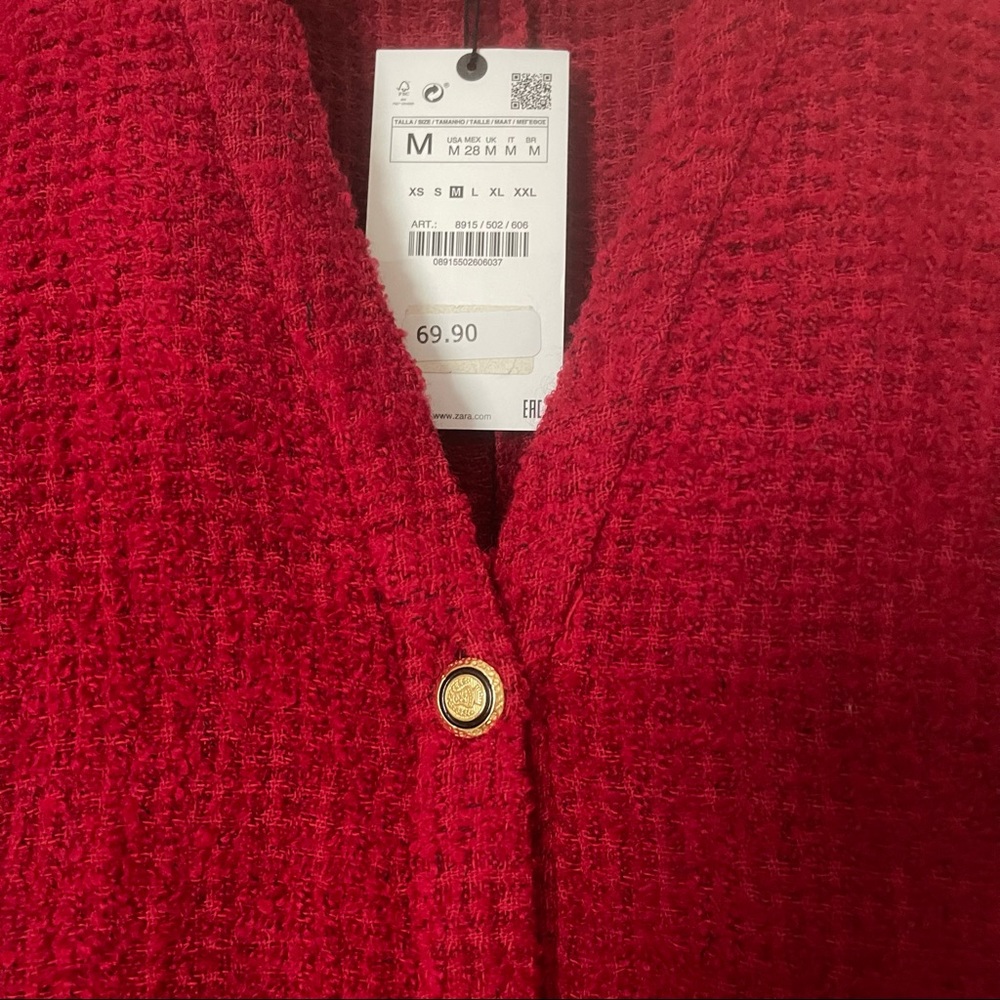ZARA TEXTURED WEAVE DRESS